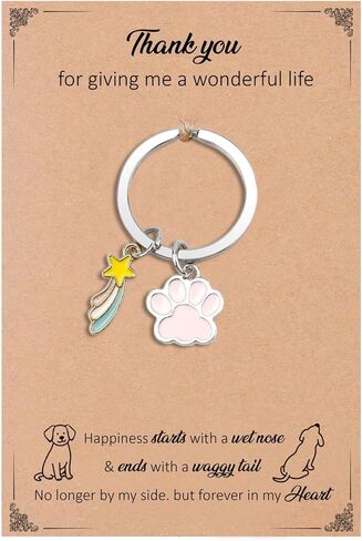 Dog Memorial Gifts for Loss of Dogs Paw Print Cute Keychian Card Passing Away Pet Sympathy Gifts Remembrance Bereavement Memorial Gift for Loss of Dog Grieving Gift for Dogs Lovers Mom Dad Pet Lovers in Kuwait