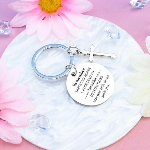 Confirmation Gifts for Teen Boys Girls Baptism First Communion Gifts for Boys Girls Religious Christian Keychain for Women Teenage Confirmation Gift for Women Catholic Birthday Christmas Gift Ideas in Kuwait
