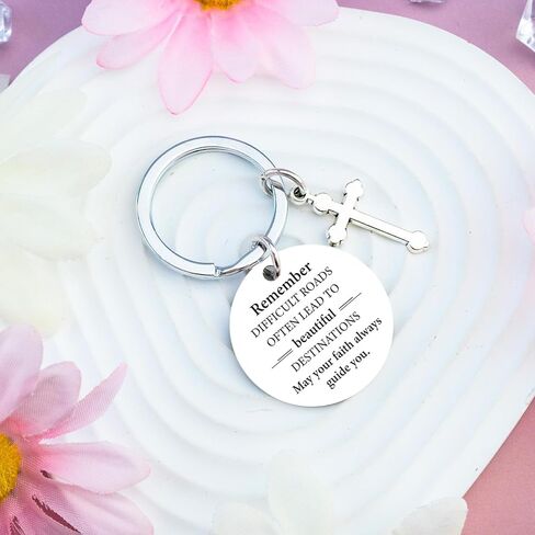 Confirmation Gifts for Teen Boys Girls Baptism First Communion Gifts for Boys Girls Religious Christian Keychain for Women Teenage Confirmation Gift for Women Catholic Birthday Christmas Gift Ideas in Kuwait