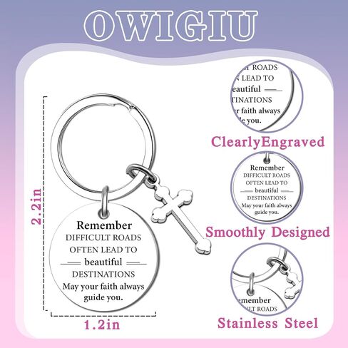 Confirmation Gifts for Teen Boys Girls Baptism First Communion Gifts for Boys Girls Religious Christian Keychain for Women Teenage Confirmation Gift for Women Catholic Birthday Christmas Gift Ideas in Kuwait