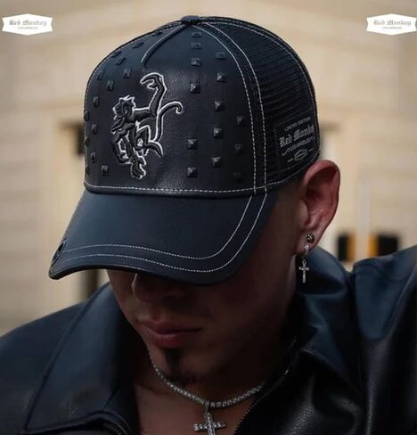 Red Monkey Designs Classico Hard Black RM1509 New Limited Edition Trucker Snapback Hat Cap in Kuwait