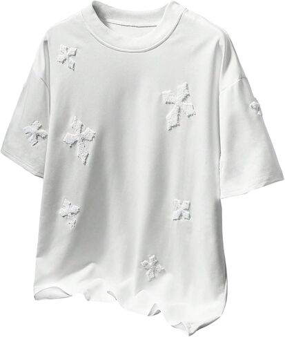 تيشيرتات Verdusa الأساسية Y2k للرجال من Verdusa كاجوال ذات أكتاف منسدلة in Kuwait