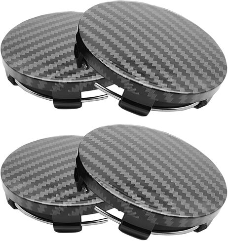 Car Wheel Center Hub Cover, 4PCS 2.36" OD 2.2" ID Vehicle Wheel Hub Modification Decoration, Snap-in Automotive Central Hubcap Replacement, Universal for SUV RV Truck (White) in Kuwait