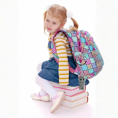 Goodangie00 4Pcs Cute Fuzzy Aesthetic Kawaii Cat Keychains Accessories for Women Bag Backpack Wallet Pendants Decor, Case Camera Phone Charms in Kuwait