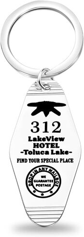 SEIRAA Lake View Hotel Keychain Lake View Gifts Toluca Lake Find Your Special Place Jewelry Horror Game Keychain in Saudi Arabia