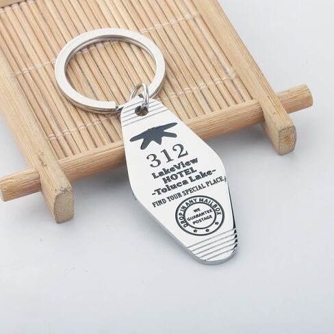SEIRAA Lake View Hotel Keychain Lake View Gifts Toluca Lake Find Your Special Place Jewelry Horror Game Keychain in Saudi Arabia