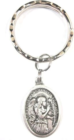 VPP St Gabriel The Archangel Pray for Us Medal Italy Key Ring Gift Box Prayer Card in Kuwait
