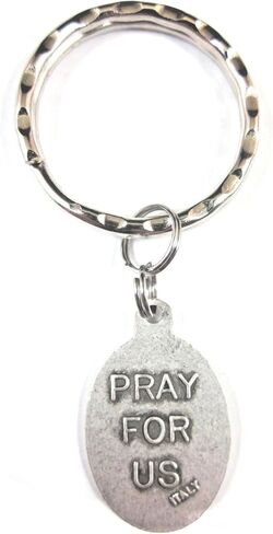 VPP St Gabriel The Archangel Pray for Us Medal Italy Key Ring Gift Box Prayer Card in Kuwait