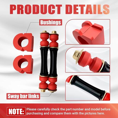K700432, K700538, K200222 Sway Bar Links – 36MM Bushings & Stabilizer Bar Bushing Kit – Fits Escalade, Chevy Silverado/Suburban, GMC Sierra/Yukon in Kuwait