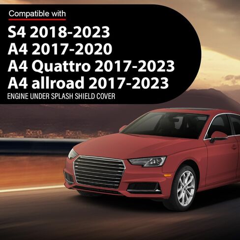 ANDPLAY Engine Splash Shield Compatible with Audi S4 2018-2023 / A4 2017-2020 Fit Audi A4 Quattro 2017-2023 / allroad 2017-2023 8W0863822B Underbody Splash Guard Under Cover in Kuwait