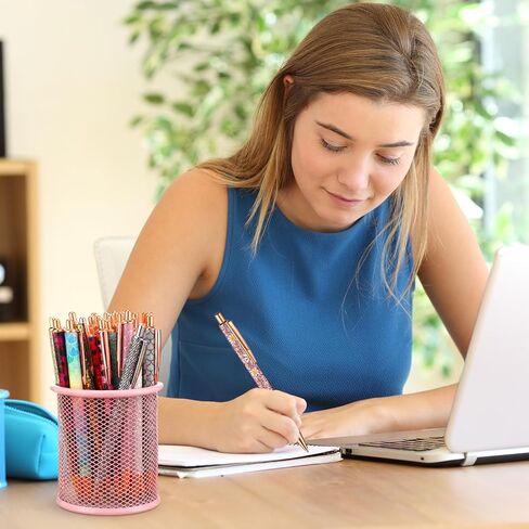 80 قطعة من أقلام لامعة معدنية فاخرة للنساء، أقلام حبر جاف لامعة، قلم يوميات لامع، قلم حبر أسود متوسط ​​النقطة 1.0 مم للنساء والفتيات هدايا عيد الميلاد واللوازم المكتبية (النمط الكلاسيكي) in Saudi Arabia