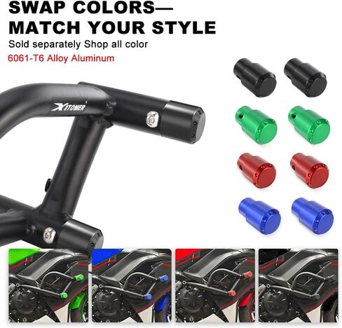 Xitomer Stunt Cage Compatible with Ninja650 Z650 2017-2025, Crash Bar Engine Guard, Motorcycle Highway Bar Race Rail, Stunt Crash Cage in Saudi Arabia