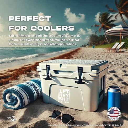 LFT HVY SHT - Motivational Car Vinyl Decal Bumper Sticker for Car, Wall, Window, Vehicle, Inspirational, Gym, Gym Bro, Weights, Lifting, Powerlifting, Bodybuilding in Kuwait