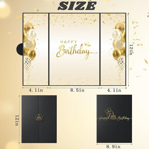 زينة عيد الميلاد باللونين الأسود والذهبي من WNINK، علامة توقيع بديلة لكتاب ضيف عيد ميلاد سعيد جامبو، كتاب تسجيل دخول كبير لضيف عيد الميلاد للنساء والرجال، تزيين حفلات أعياد الميلاد وهدية تذكارية in Kuwait