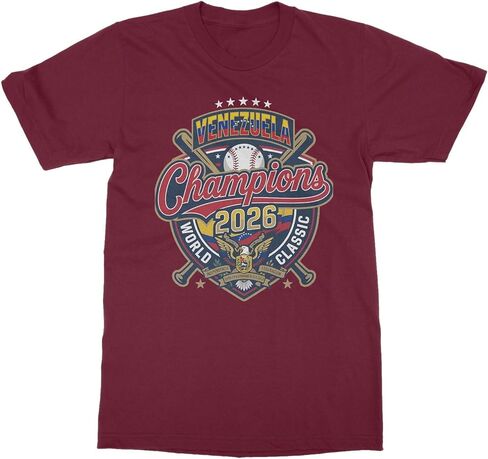 Venezuela Champions 2026 World Baseball Fans Unisex T-Shirt in Kuwait