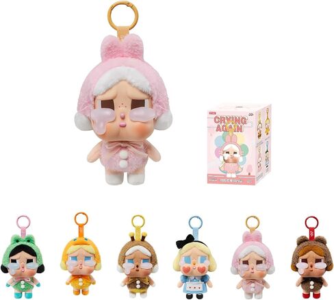 POP MART Crybaby Tears Factory Series - Vinyl face Plush Blind Box, Crybaby Blind Box Figures, Random Design Action Figures Collectible Toys Home Decorations, Holiday Birthday Gifts, Single Box in Kuwait