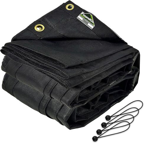 FoundGo 7 'x 20' تفريغ مقطورة قماش القنب 342GSM الثقيلة شاحنة قلابة شبكة قماش القنب مع الحلقات الفينيل المغلفة غطاء شاحنة مقاوم للماء مع جيب مزدوج in Kuwait