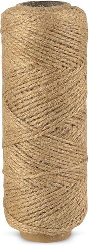 5mm Natural Jute Rope,164Feet Heavy Duty Thick Jute Twine,Hemp Twine String for Artworks,DIY Crafting,Gardening,Bundling,Camping,Cat Scratching Post,Gift Wrapping,Home Decoration (5MMx164Ft/50M) in Saudi Arabia
