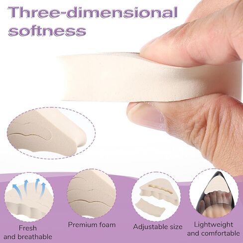 10 Pairs Shoe Insert for Shoes Too Big Shoe Filler Inserts Heel Grip Heel Pads for Loose Shoes, High Heels, Sneakers, Boots, Black and Beige in Kuwait