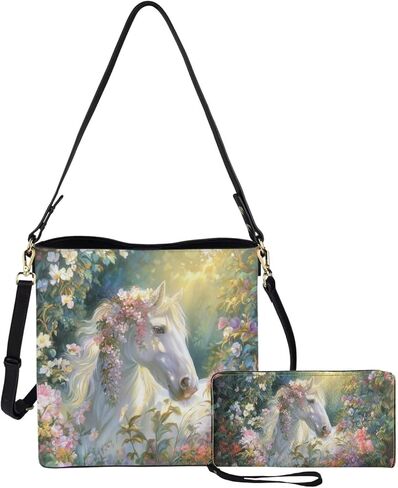 HUGS IDEA Hobo Bag for Women Bucket Bag Leather Tote Bag Shoulder Purse Handbag with Zipper in Saudi Arabia