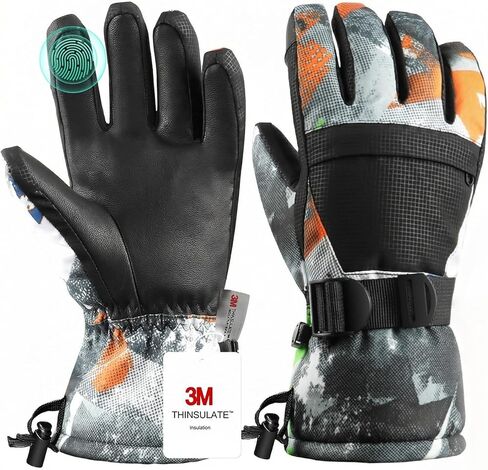 Ski Gloves, Warmest Waterproof and Breathable Snow Gloves for Cold Weather, Fits Both Men & Women,for Parent Child Outdoor in Saudi Arabia
