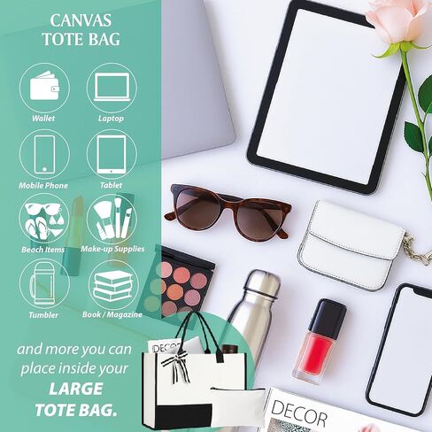 حقائب حمل الشاطئ من القماش للنساء، هدايا نسائية مخصصة لأعياد الميلاد والكريسماس، محفظة صيفية مخصصة، هدايا للعروس والسيدات والفتيات، حقائب حمل لطيفة للسفر والإجازة وحمام السباحة in Kuwait