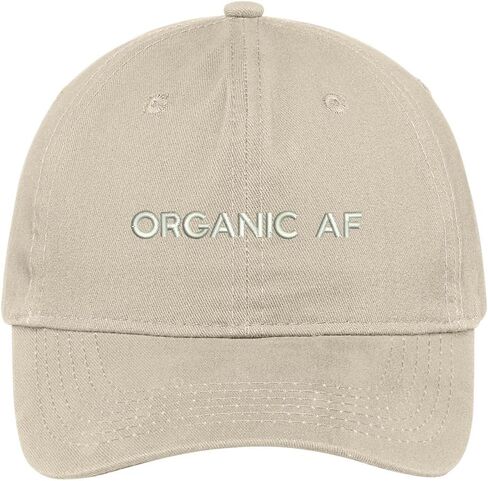 Trendy Apparel Shop Organic Af Embroidered Cap Premium Cotton Dad Hat in Saudi Arabia