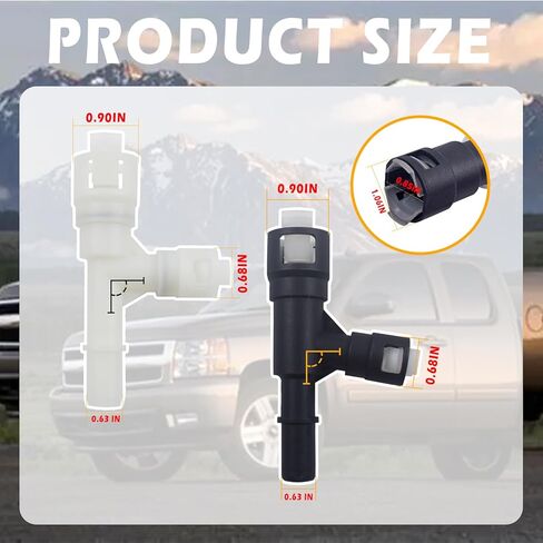 HVAC Heater Hose Assembly with Tee Connector Heater Core Supply Hose Replacement for Cadillac Escalade Chevrolet GMC Yukon Models Replace 22885825 15854958 15895065 in Kuwait