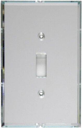 GlassAlike® Double Toggle/Switch | Premium 3/16" Thick Acrylic Mirror Wall Plate Cover with Gasket/Frame for Flush Mount | Oversized 5¼" x 5¼" | Looks Like Glass Mirror Only Better in Saudi Arabia