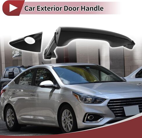 1 Pc Car Exterior Door Handles Grip for Hyundai Elantra 2011-2015 Front Left No.826513X010 Black ABS in Saudi Arabia
