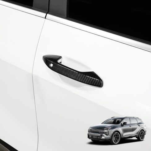 YOUTOOCAR Button Type Door Handle Covers Compatible with Kia Sportage 2023-2026 Accessories (Glossy Black) in Saudi Arabia