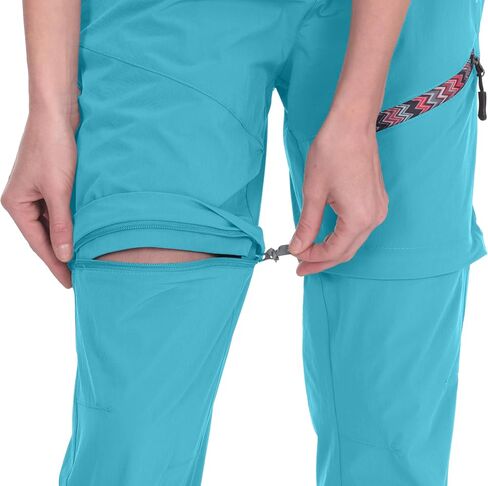 Little Donkey Andy Women's Hiking Capri Pants Lightweight Convertible Zip Off Shorts Capris Light Blue Medium in Saudi Arabia