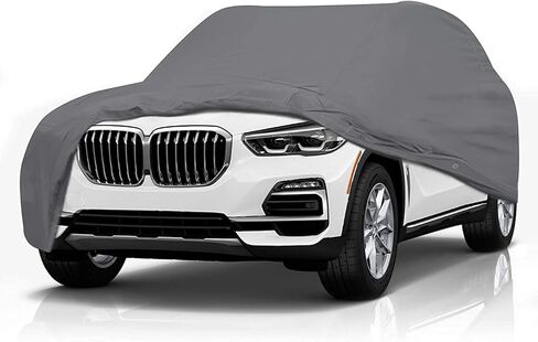 5 Layer Car Cover – for BMW X1 2016-2021 SUV 4-Door Semi Custom Fit Waterproof Full Coverage Rain Snow Sun All Weather Windproof Dust Proof Scratch Resistant Outdoor Automobile in Kuwait