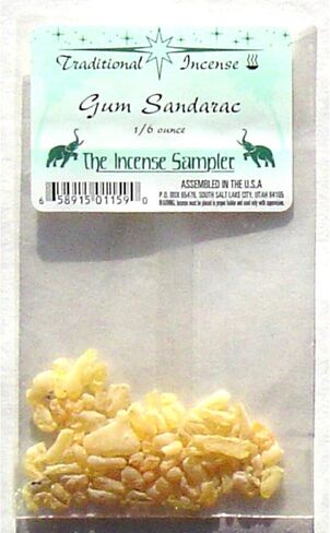 Gum Sandarac Incense Packaged in 3"x5" Bags - Sold in Quantities of 4 Packages in Kuwait