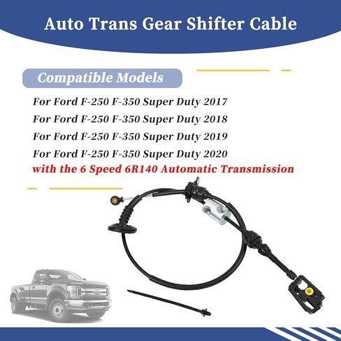 JC3Z-7E395-D Auto Trans Gear Shifter Cable Compatible with Ford F-250 F-350 Super Duty 2017 2018 2019 2020 with the 6 Speed 6R140 Automatic Transmission in Saudi Arabia