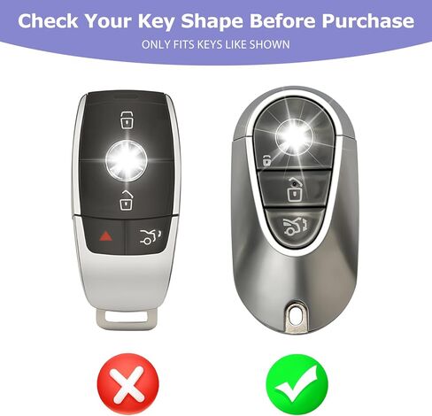 for Mercedes Benz Key Fob Cover Fits 2021 2022 2023 2024 2025 E/C/S-Class EQE/EQS/GLC/Maybach 300/350/400/450/500/560/600/680/63/53 Accessories TPU Case in Saudi Arabia