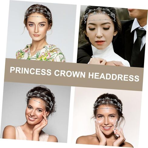 IMIKEYA Silver Star Tiara Headpiece for Brides - Elegant Star Crown Hair Accessory - for Weddings Bridal Parties and Special Occasions on Your Big Day in Saudi Arabia
