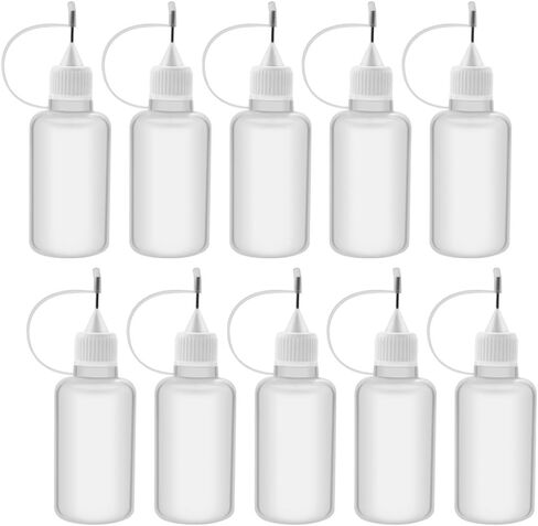 Bantoye 10 Pcs Needle Tip Glue Bottle Applicator, 30 ml in Kuwait