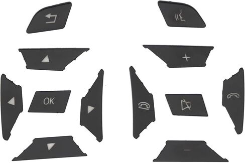 For Mercedes Benz E300 E350 E400 2012-2016 Black Steering Wheel Button TrimOEM Genuine Replacement in Saudi Arabia