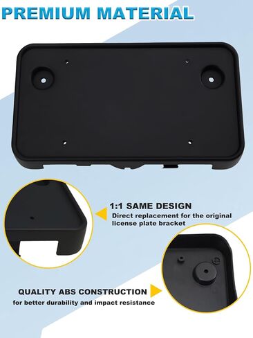 Front License Plate Frame Compatible with 2003 2004 2005 2006 2007 2008 2009 2010 2011 Lincoln Town Car Front Bumper License Plate Holder Mounting Bracket Cover Replace # 3W1Z17A385AAB FO1068117 in Kuwait