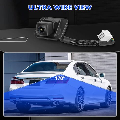 كاميرا احتياطية للرؤية الخلفية متوافقة مع Honda Accord Sedan 2014 2015 2016 2017، كاميرا احتياطية للمساعدة في ركن السيارة تحل محل 39530-T2A-A21 39530-T2A-A31 39530-T2A-U110-M2 590-440 in Saudi Arabia