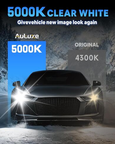 Compatible with Chevrolet Traverse 2013 2014 2015 2016 2017 2018 Halogen Headlight Bulb Combo - 185% Brighter 5000K White High/Low Beam, Plug and Play, 4-Pack in Kuwait