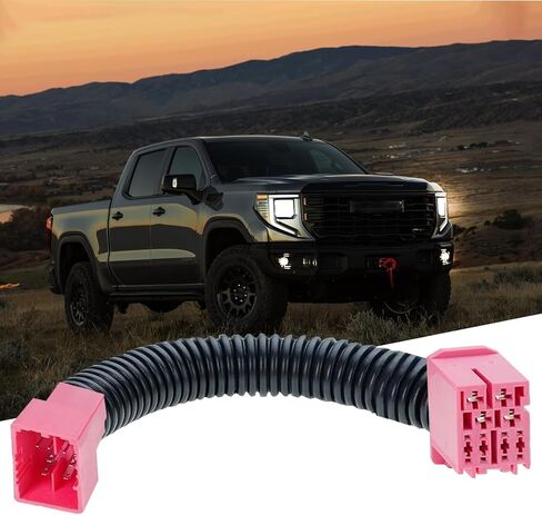 Mod Harness Auto Fog All Lights Compatible with GMC 2024-2026 Sierra Chevy Silverado 1500, 2024-2026 2500 3500 HD Fog Lights Always On When Intellibeam/High Beams/Auto Headlamps On in Saudi Arabia