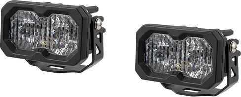 C2 2.0 SAE/DOT White Pro Standard LED Pod (pair), Combo/Driving w/Amber Backlight in Kuwait