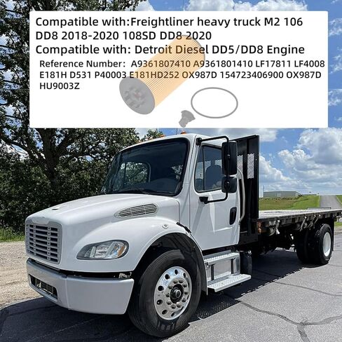 A9361807410 A9361801410 Oil Filter Kit Compatible With Detroit Diesel DD5/DD8 Engine Replace LF17811 LF4008 E181H D531 P40003 in Kuwait