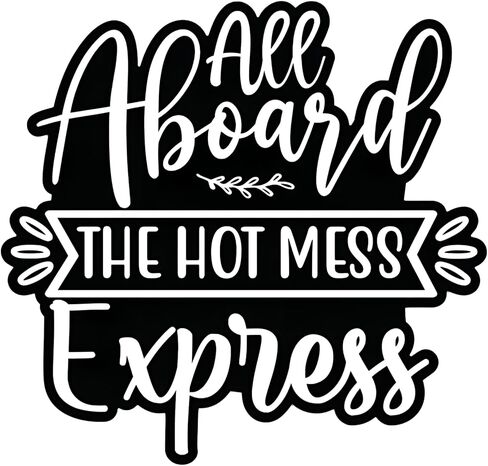 ملصق Hot Mess Express - ملصق سيارة مضحك من الفينيل ملصق سيارة Hot Mess Express Sassy للنساء - ملصق ممتص للصدمات مقاوم للماء للسيارات وسيارات الدفع الرباعي والنوافذ والشاحنات in Saudi Arabia