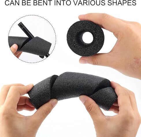 4 قطع من أغطية أرجل إطار السرير، القطر الخارجي 1.97 بوصة واقيات أصابع القدم للأثاث، واقيات أرجل السرير القابلة للانحناء، واقيات أقدام السرير، تحافظ على أصابع قدميك من التلف (أسود) in Kuwait