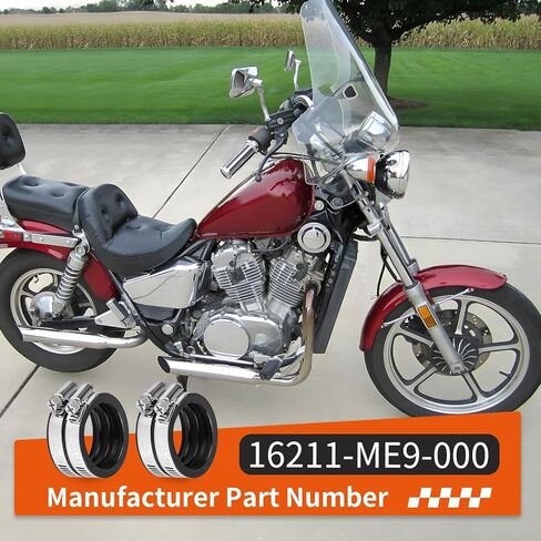 2 قطعة المكربن ​​مدخل المنوع التمهيد لهوندا شادو 700 750 VT700C VT750C 1983-1987 16211-ME9-000 in Saudi Arabia
