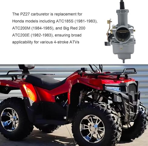 مكربن ​​Anxingo PZ27، بديل لسيارة Honda Sportrax TRX250EX 2001-2005 4-Stroke 125cc 150cc 200cc 250cc ATVs، يستبدل ATC200M، ATC200E، TRX200SX in Saudi Arabia