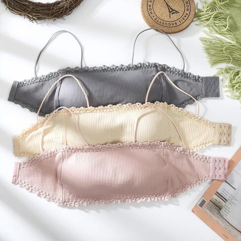 5 قطعة كامي الدانتيل أعلى مزدوجة اصطف مثير تانك القمم السباغيتي حزام Bralettes مبطن لينة لا Underwire الصدرية قميص بدون أكمام in Kuwait